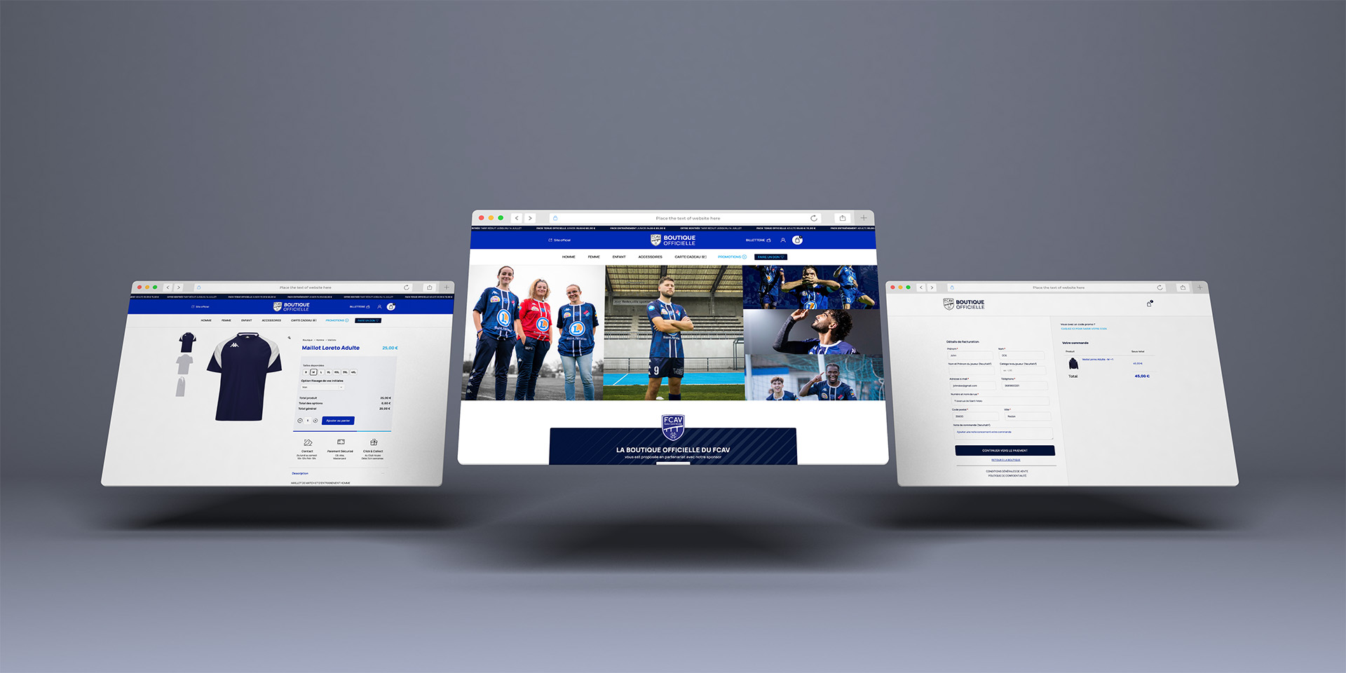 creation boutique en ligne club football footastic 1